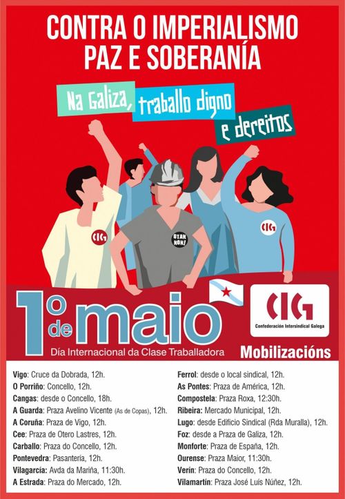 Manifestación 1º de Maio
